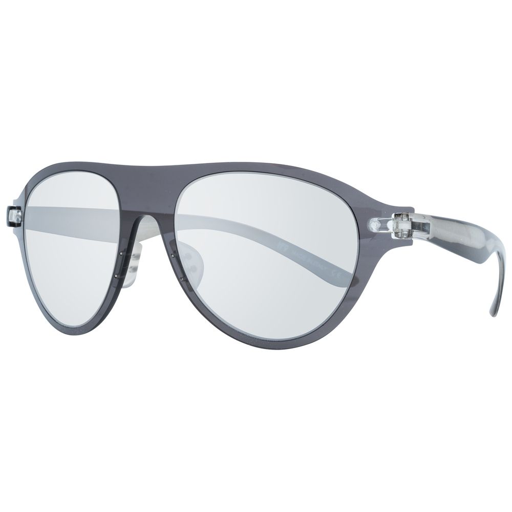 PROBIEREN SIE DEN BEZUGSWECHSEL Schwarze Sonnenbrille aus Kunststoff