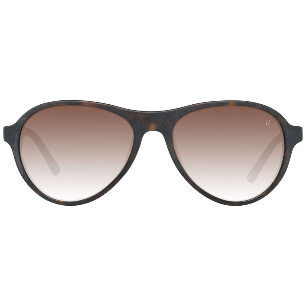WEB EYEWEAR Braune Kunststoffsonnenbrille