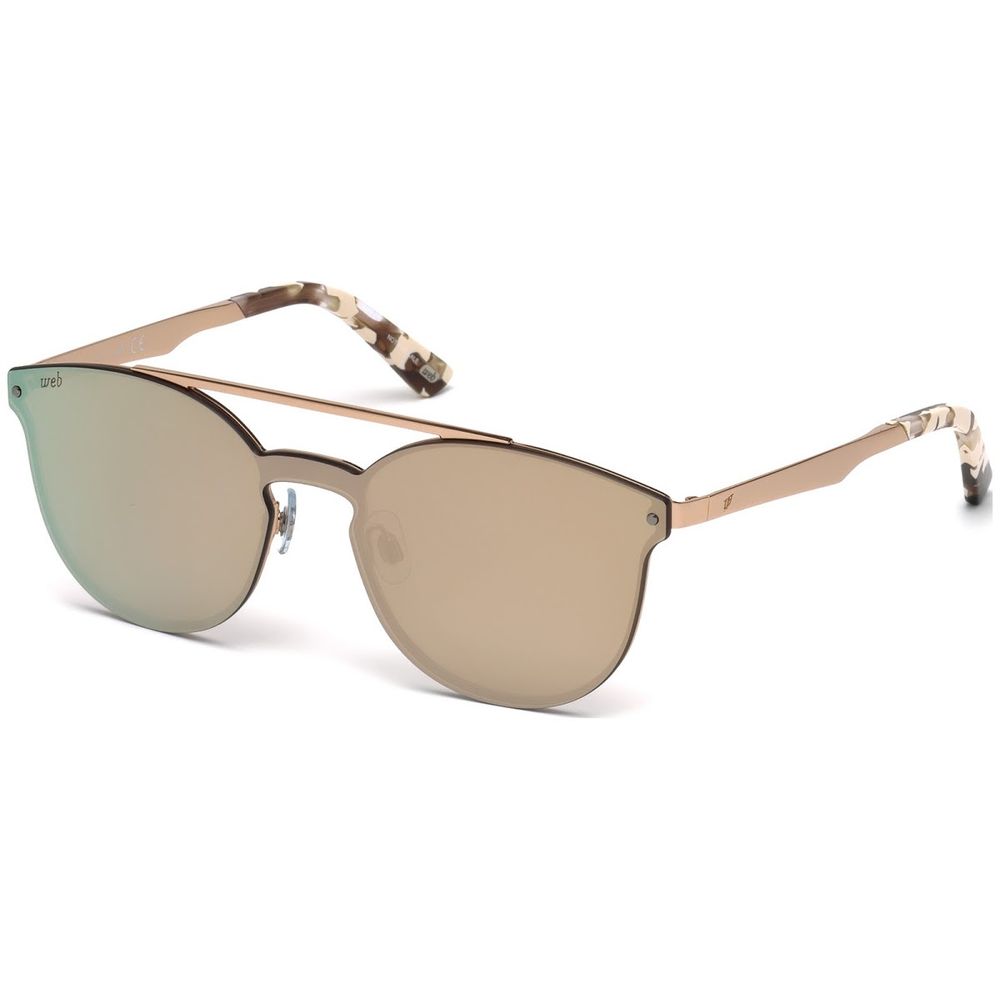 WEB EYEWEAR Sonnenbrille aus pinkem Metall
