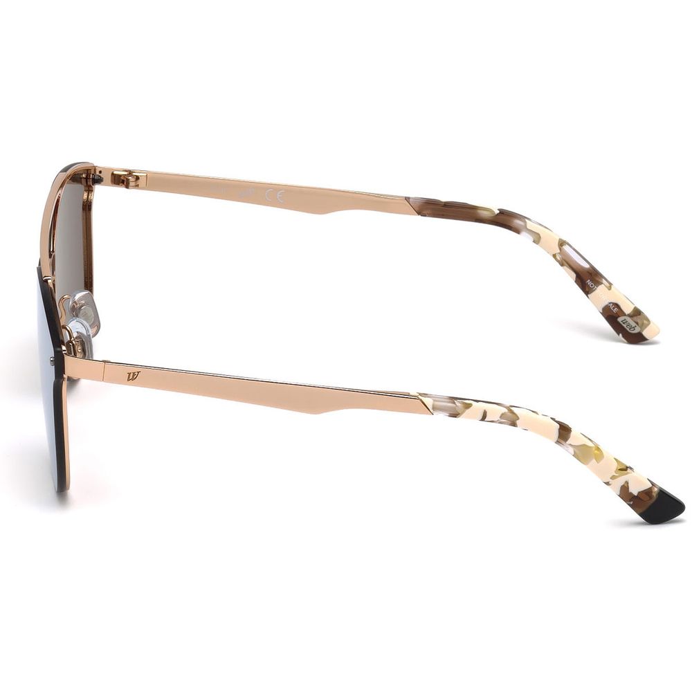 WEB EYEWEAR Sonnenbrille aus pinkem Metall
