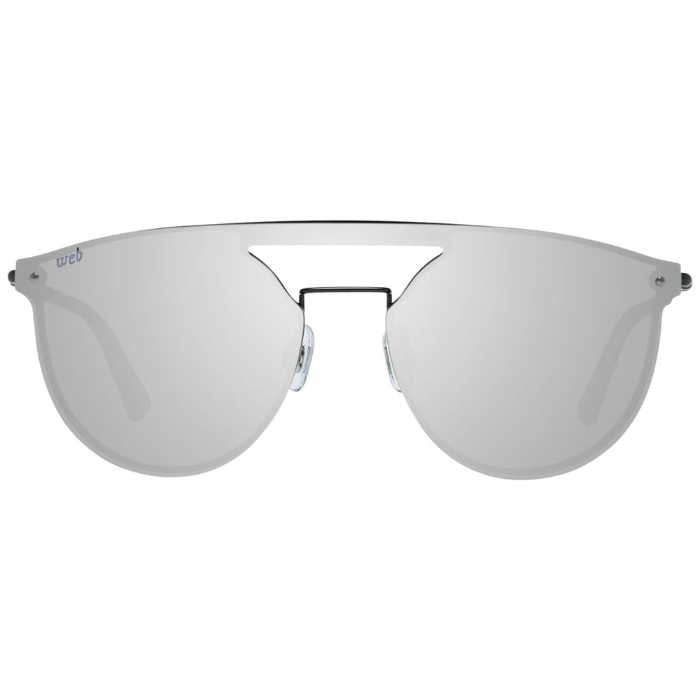 WEB EYEWEAR Zwarte metalen zonnebril