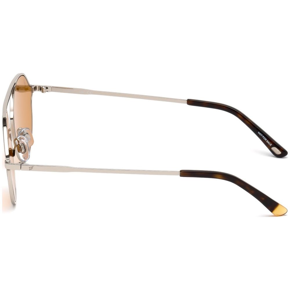 WEB EYEWEAR Sonnenbrille aus silbernem Metall