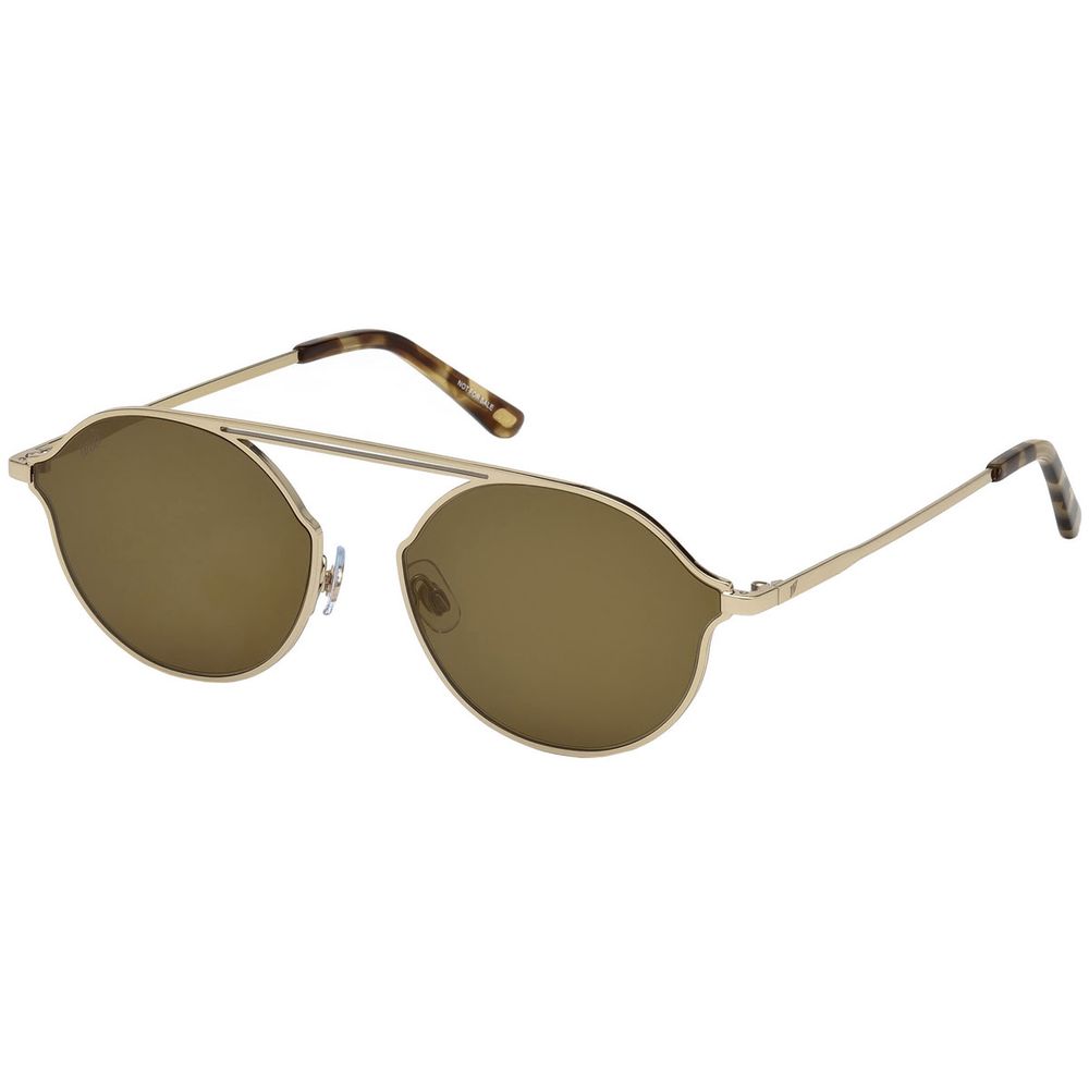 WEB EYEWEAR Goldene Sonnenbrille aus Metall