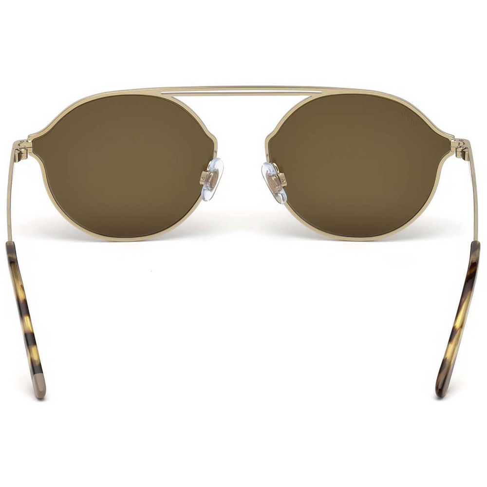 WEB EYEWEAR Goldene Sonnenbrille aus Metall