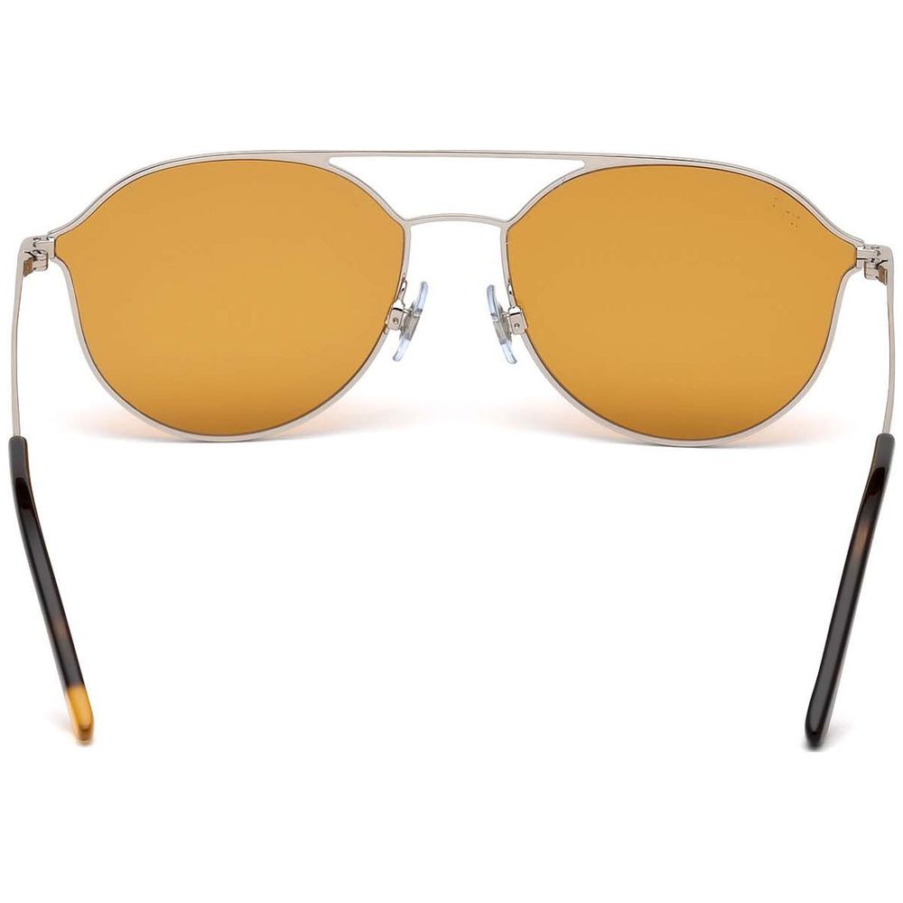 WEB EYEWEAR Sonnenbrille aus silbernem Metall