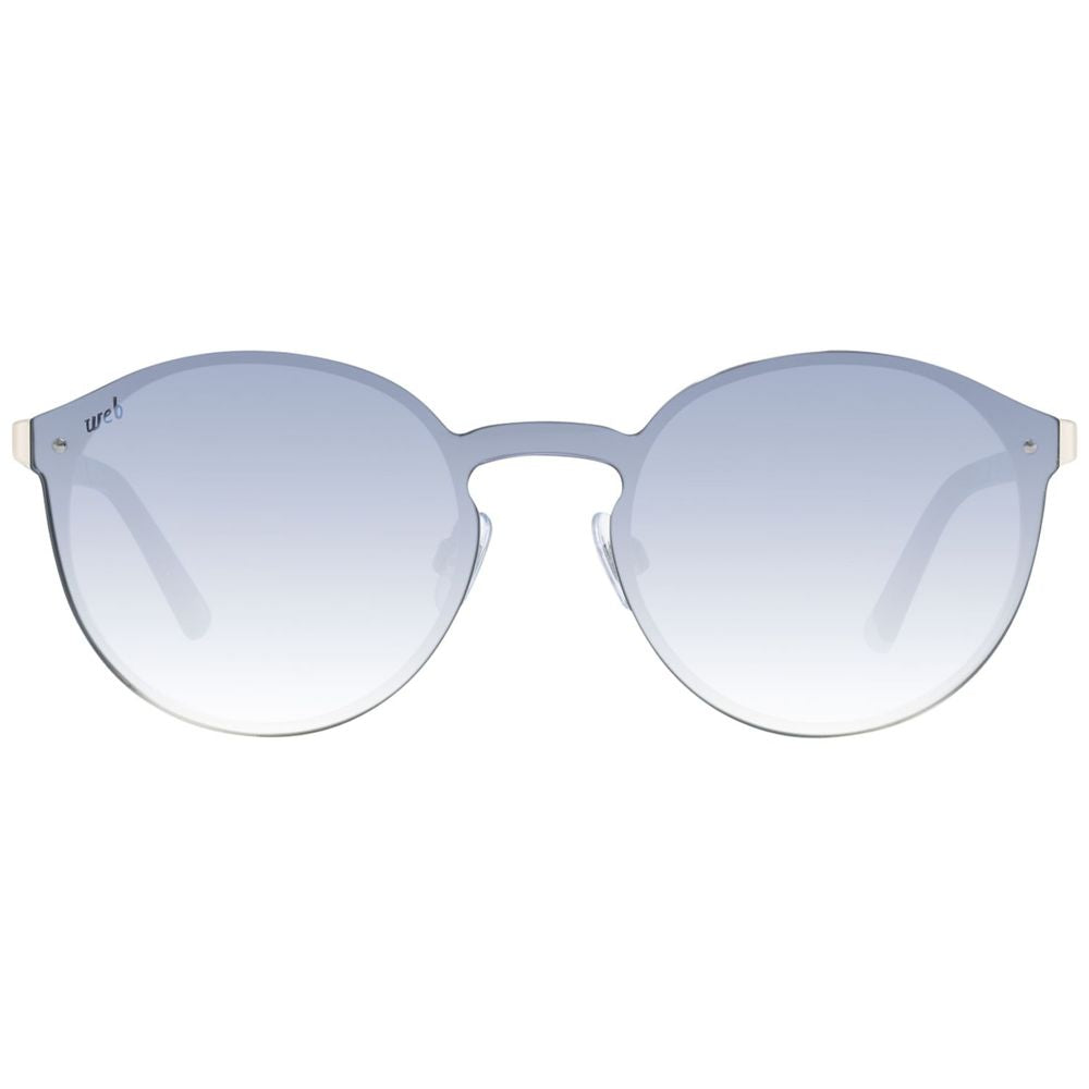 WEB EYEWEAR Rose Gold Metal Sunglasses