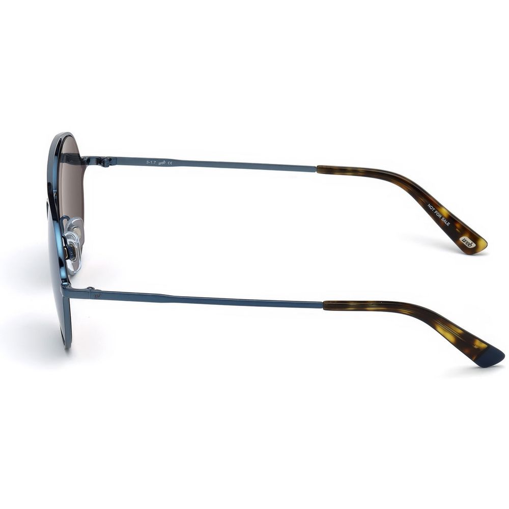 WEB EYEWEAR blauwe metalen zonnebril