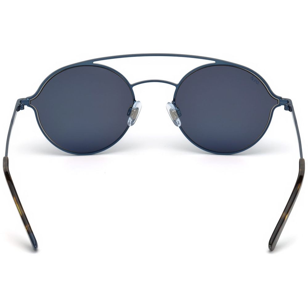 WEB EYEWEAR blauwe metalen zonnebril
