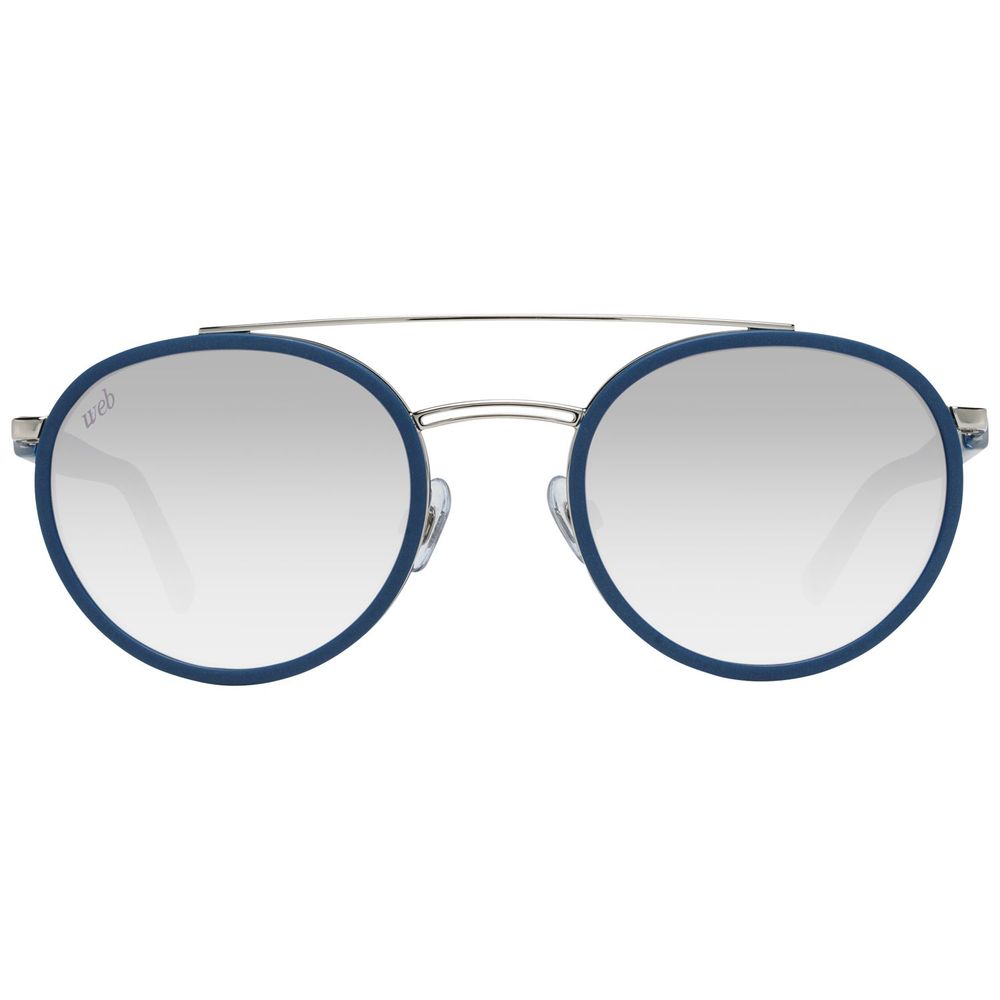 WEB EYEWEAR blauwe metalen zonnebril