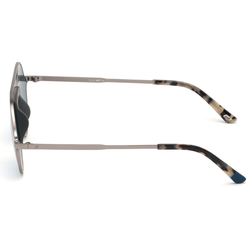 WEB EYEWEAR Sonnenbrille aus silbernem Metall
