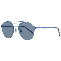 WEB EYEWEAR Blauw Metalen Zonnebril
