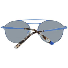 WEB EYEWEAR Blauw Metalen Zonnebril