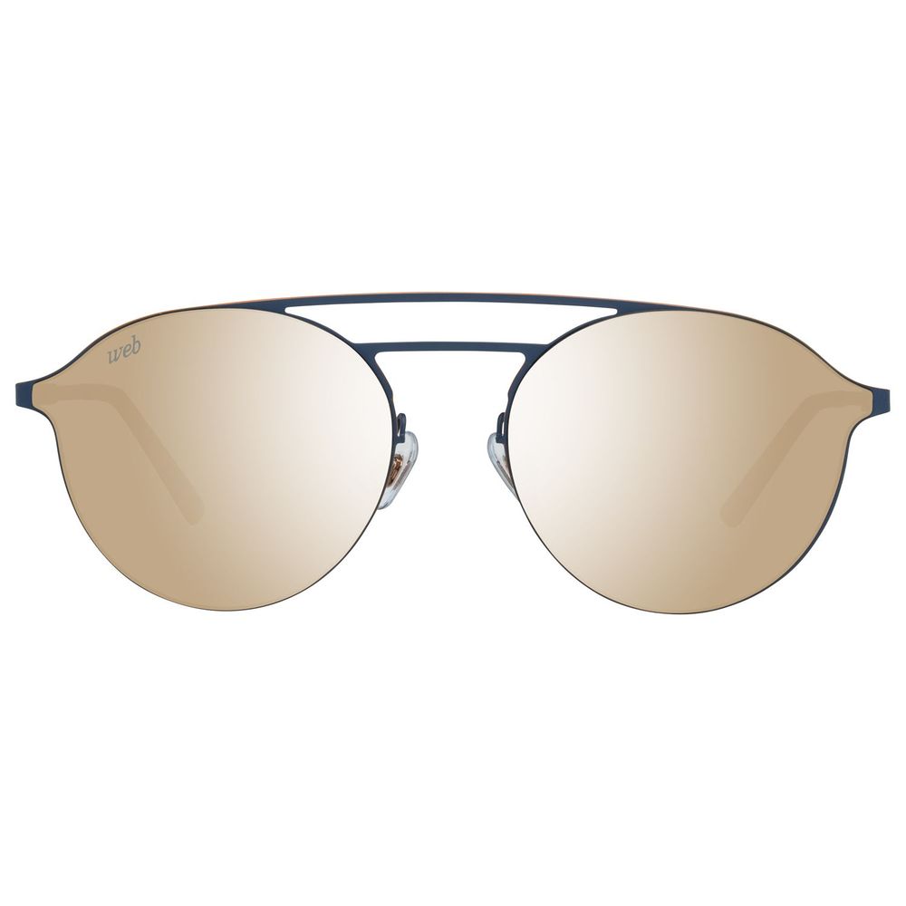 WEB EYEWEAR blauwe metalen zonnebril