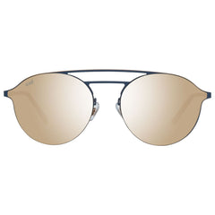WEB EYEWEAR blauwe metalen zonnebril