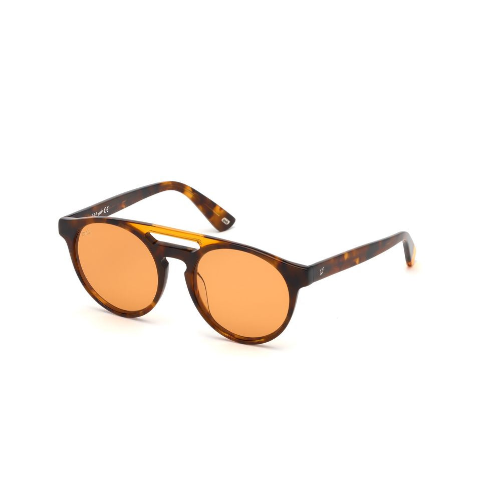 WEB EYEWEAR Braune Sonnenbrille aus Kunststoff