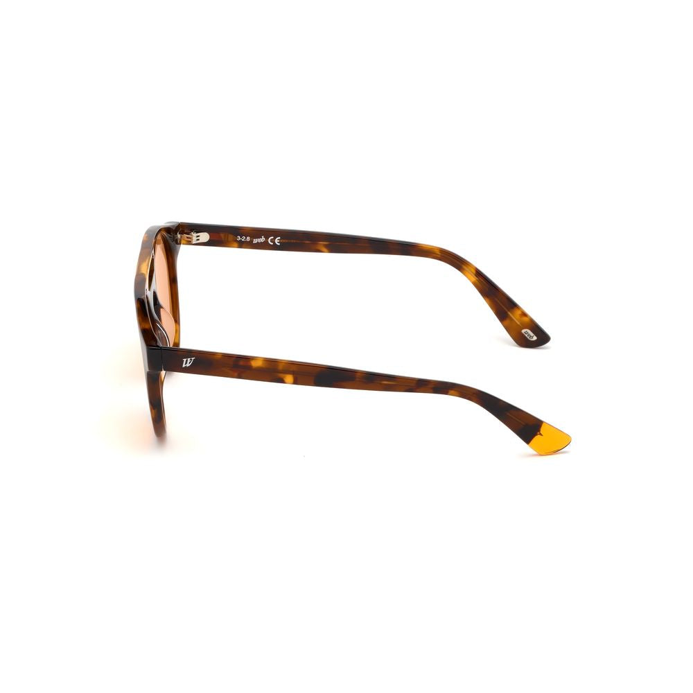 WEB EYEWEAR Braune Sonnenbrille aus Kunststoff
