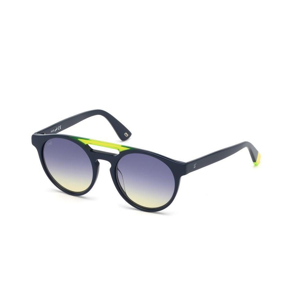 WEB EYEWEAR Sonnenbrille aus blauem Kunststoff