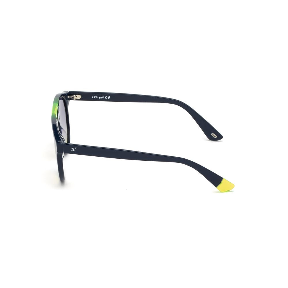WEB EYEWEAR Sonnenbrille aus blauem Kunststoff