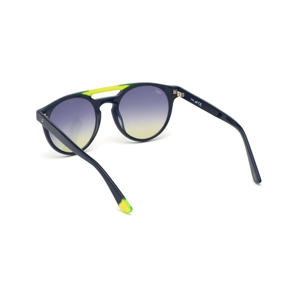 WEB EYEWEAR Sonnenbrille aus blauem Kunststoff