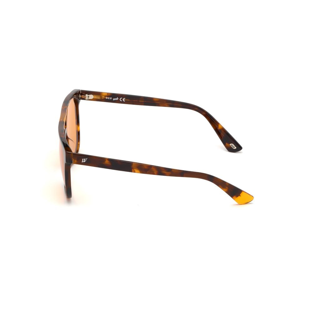 WEB EYEWEAR Braune Kunststoffsonnenbrille