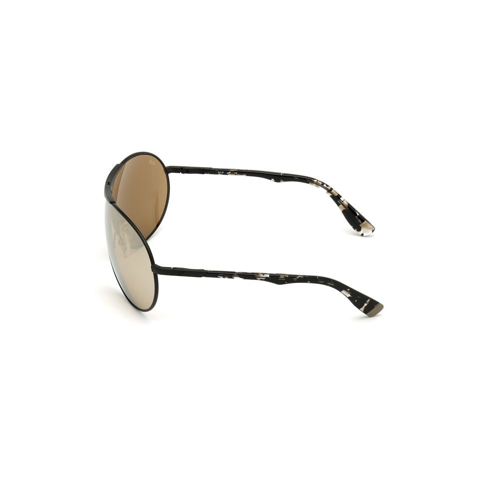 WEB EYEWEAR Black Metal Sunglasses