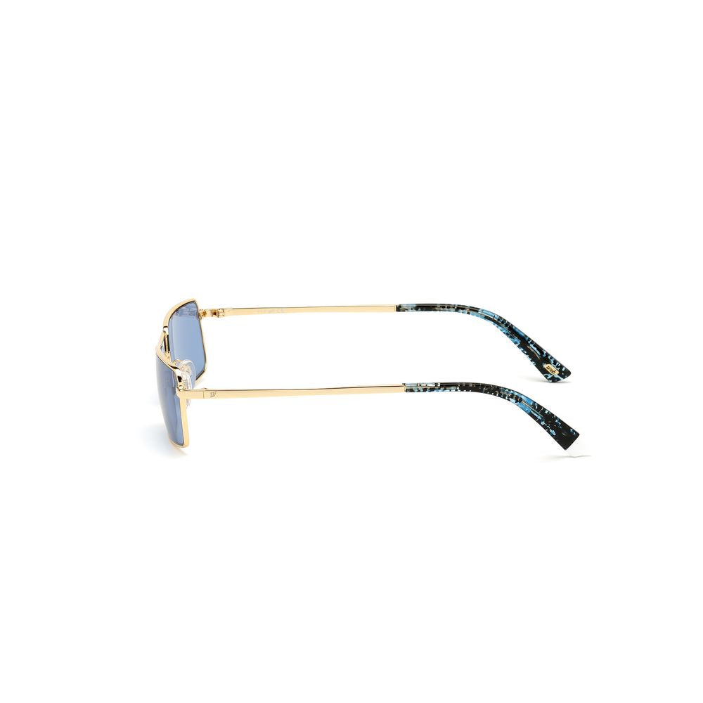 WEB EYEWEAR Goldene Sonnenbrille aus Metall