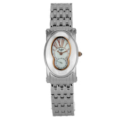JUSTINA Elegante Armbanduhr aus Edelstahl in Silber