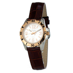 JUSTINA Bruin Leren Jurkhorloge
