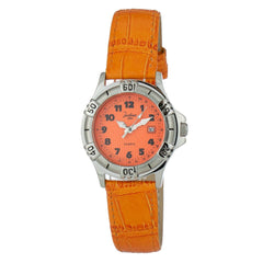 JUSTINA Oranje Leren Jurkhorloge
