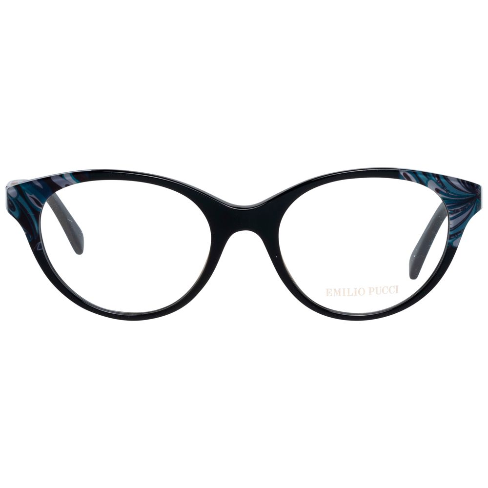 Emilio Pucci Zwarte Plastic Bril (Montuur)