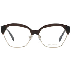 Emilio Pucci Bruine Metalen Bril (Montuur)
