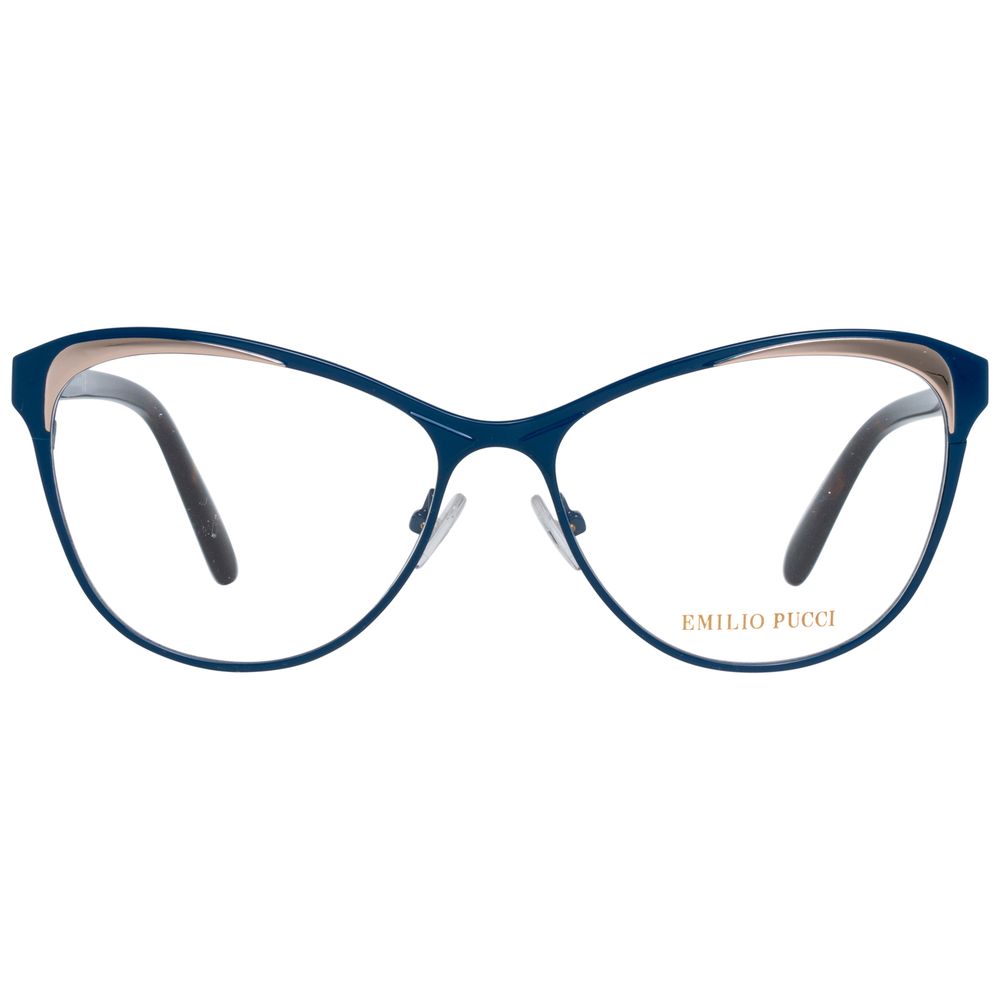 Emilio Pucci Blauw Metalen Bril (Montuur)
