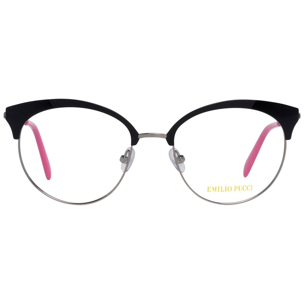 Emilio Pucci Brille aus schwarzem Metall (Gestell)