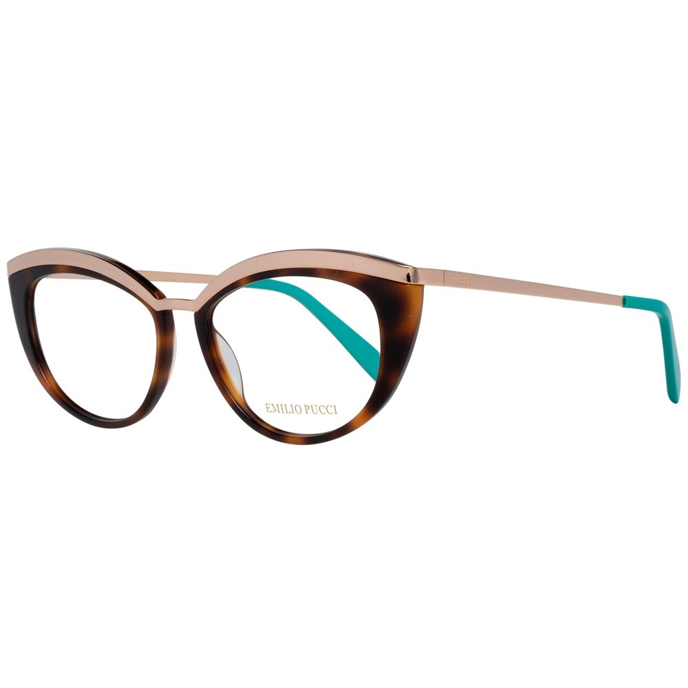 Emilio Pucci Braune Metallbrille (Gestell)