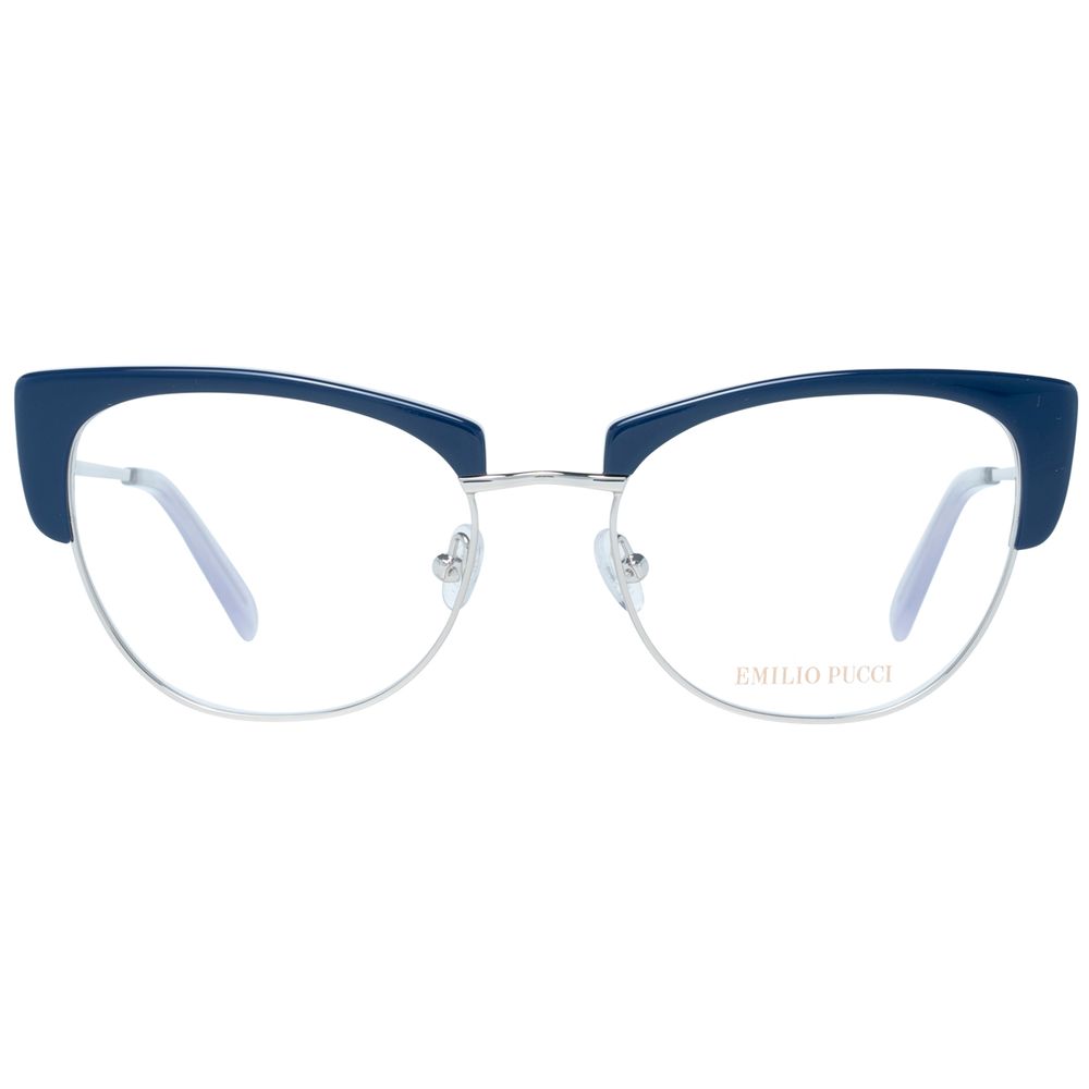 Emilio Pucci Blaue Metallbrille (Gestelle)