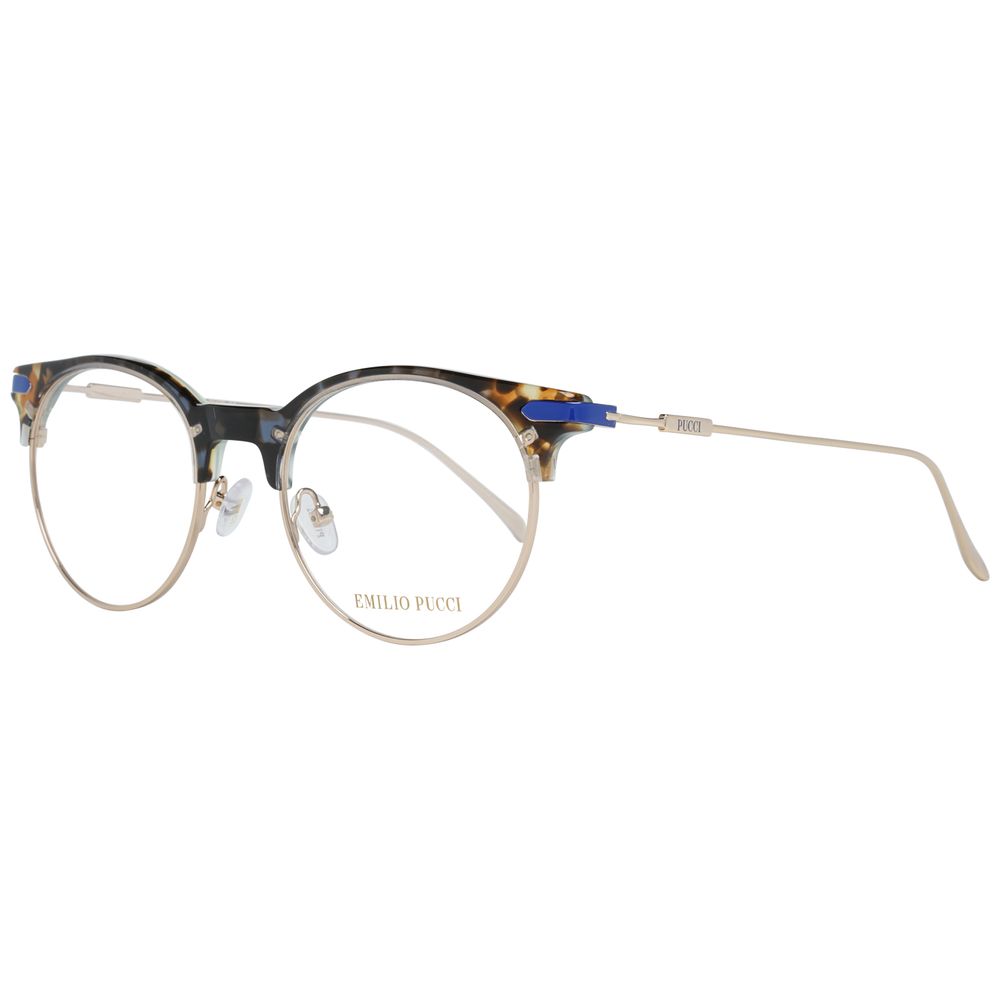 Emilio Pucci Goldfarbene Metallbrille (Gestelle)