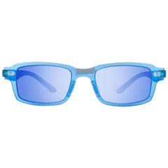 PROBEER HOES TE VERANDEREN Blauwe plastic zonnebril