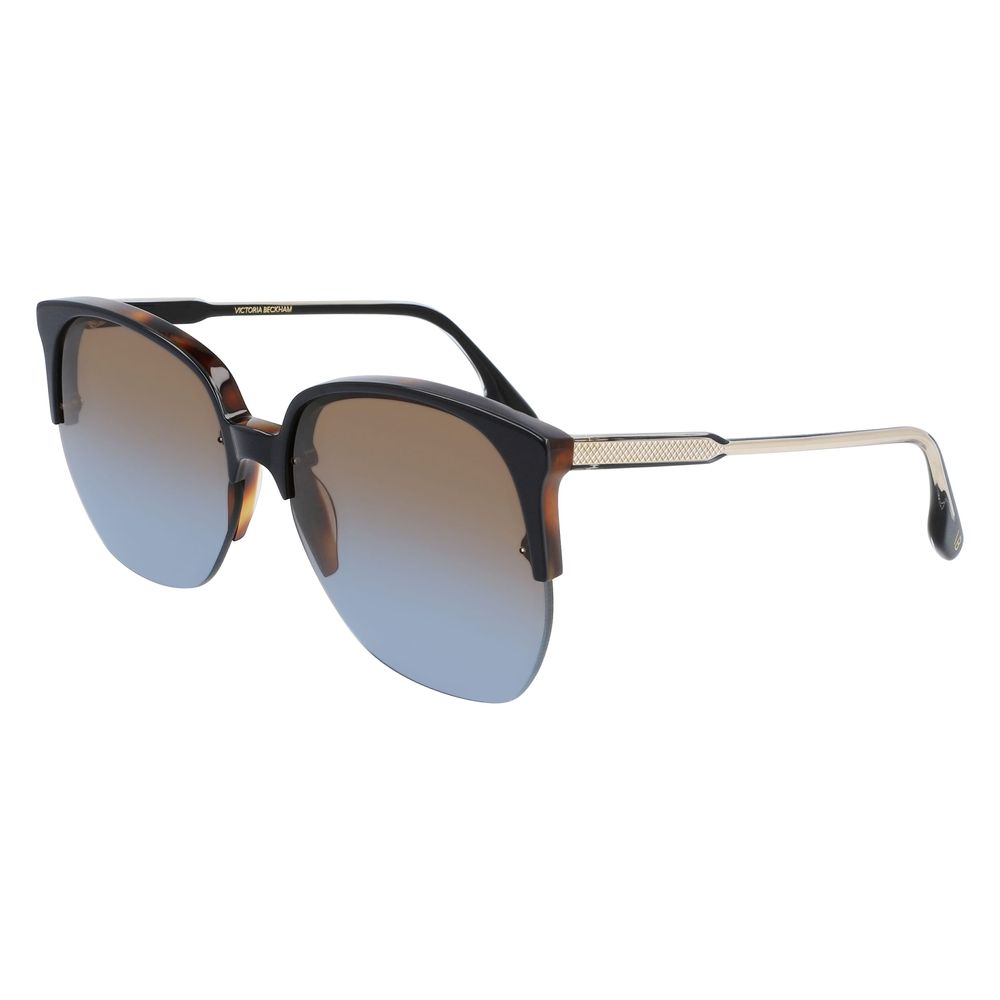 Victoria Beckham Sonnenbrille aus schwarzem Acetat