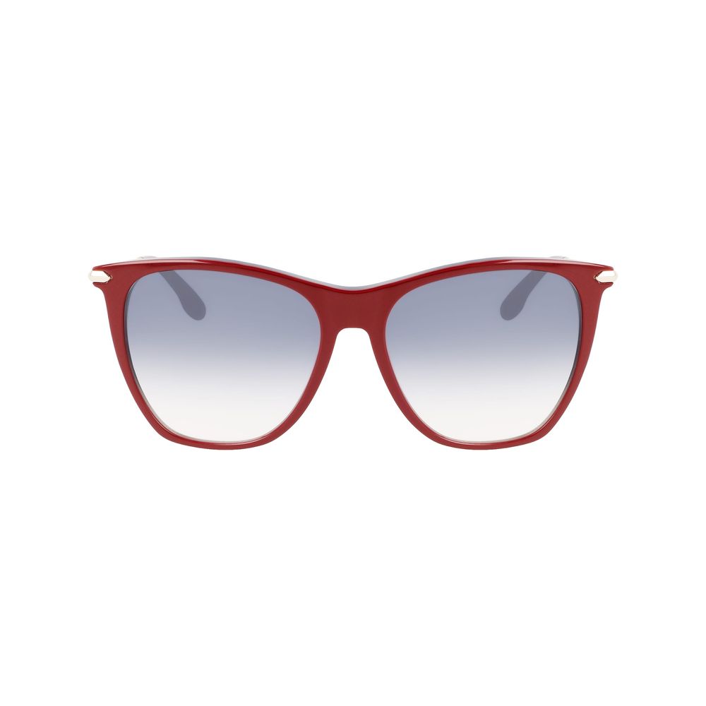 Victoria Beckham bordeauxrode acetaatzonnebril