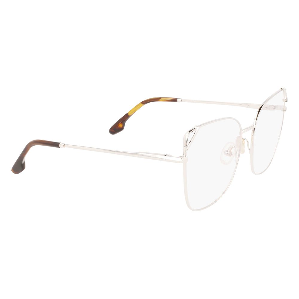 Victoria Beckham Brille (Gestell) aus grauem Metall