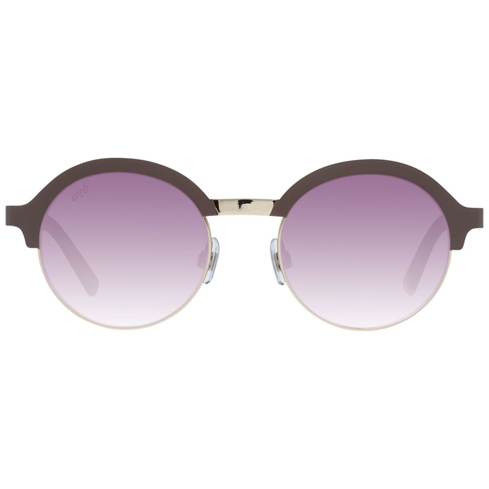 WEB EYEWEAR Goldene Sonnenbrille aus Metall