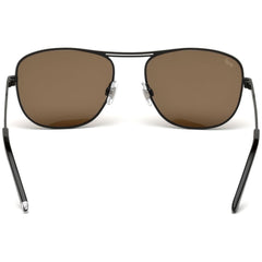 WEB EYEWEAR Zwarte metalen zonnebril