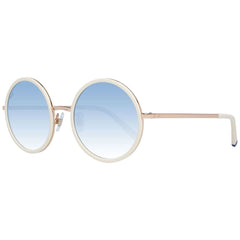 WEB EYEWEAR Beige metalen zonnebril