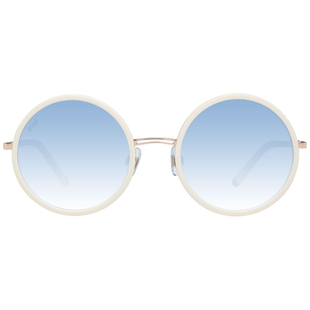 WEB EYEWEAR Beige metalen zonnebril