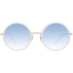 WEB EYEWEAR Beige metalen zonnebril