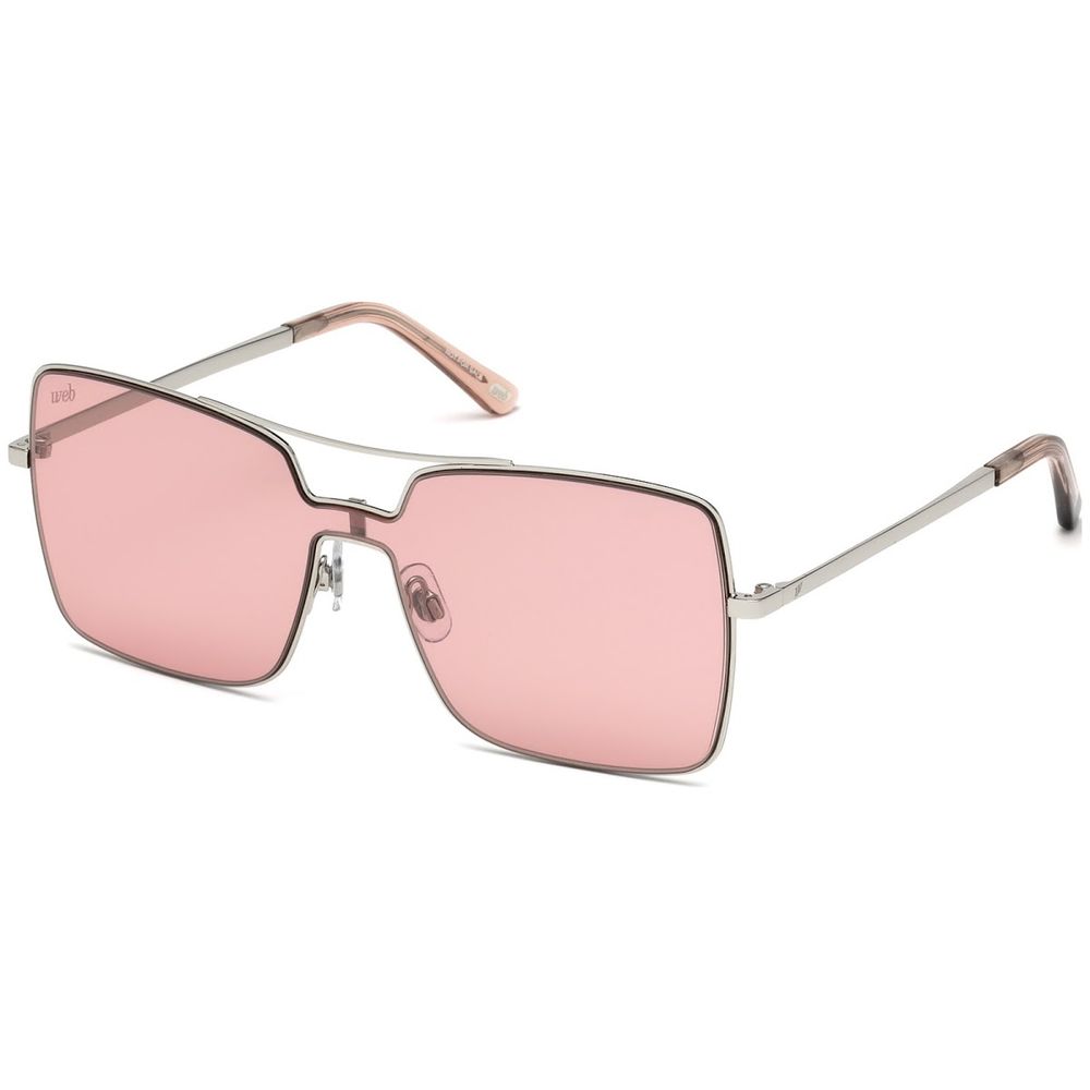 WEB EYEWEAR Sonnenbrille aus silbernem Metall