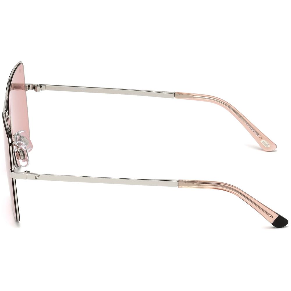WEB EYEWEAR Sonnenbrille aus silbernem Metall
