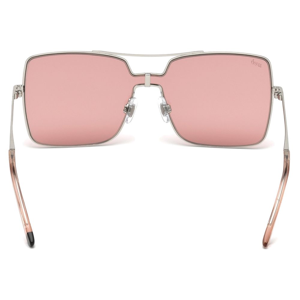 WEB EYEWEAR Sonnenbrille aus silbernem Metall