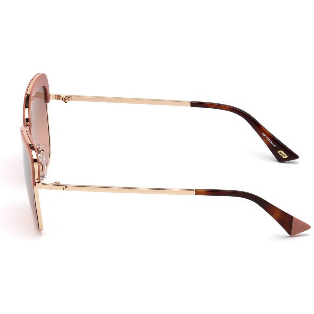WEB EYEWEAR Goldene Sonnenbrille aus Metall