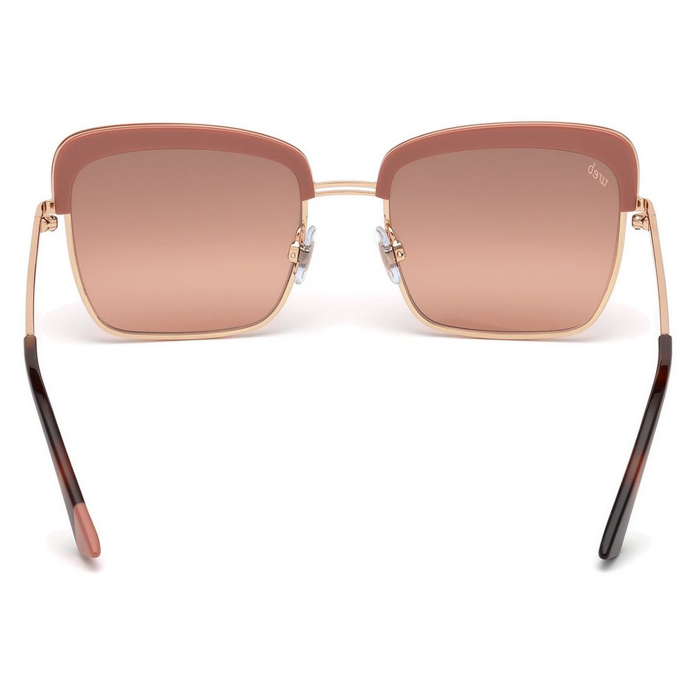 WEB EYEWEAR Goldene Sonnenbrille aus Metall